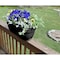 Emsco Group Railing Planter with Drainage Holes, 24in Weatherproof Resin Planter, Charcoal 2440W-1 - alternate 1